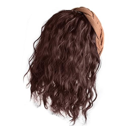 Hochtemperatur Glasfaser Lockiges Haar Stirnband Haarteil Französische Haarverlängerung Für Frauen Haarstyling Perücken Für Den Täglichen Gebrauch Stirnband Perücken von Trufolxiaz