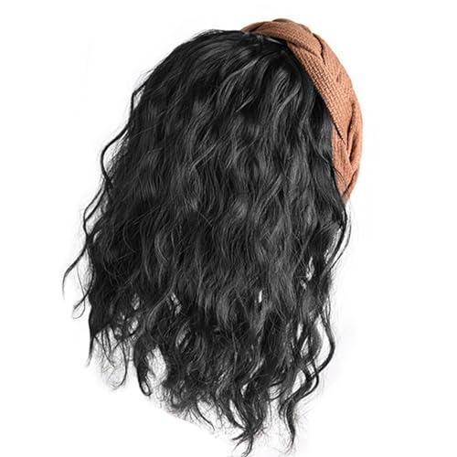 Hochtemperatur Glasfaser Lockiges Haar Stirnband Haarteil Französische Haarverlängerung Für Frauen Haarstyling Perücken Für Den Täglichen Gebrauch Stirnband Perücken von Trufolxiaz