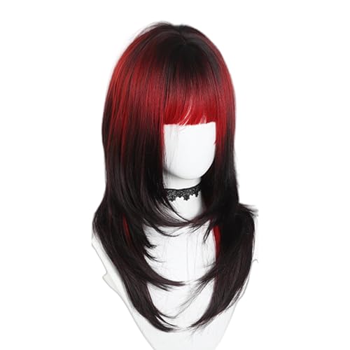 Mädchen COSER HAARPIECE Langes Haar Full Head Toupe Langes Haar Für Straßenfotografie Coser Tragen Komfort Perücken von Trufolxiaz
