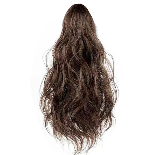 Mädchen Hair Piece Haarthaare Erweiterungen Ponytail Cosser Kopfbedeckung Chignons Zeigen Kleine Gesicht Vielseitige Lockige Perücken Täglich Tragen Alltagshaarlösung von Trufolxiaz