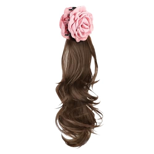 Mädchen Synthetische Haarstücke Haarextensions Lockige Perücken Für Cosplay Street Photography Synthetisches Haarstück Für Künstliche Künstliche Pferdeschwanz Braid von Trufolxiaz