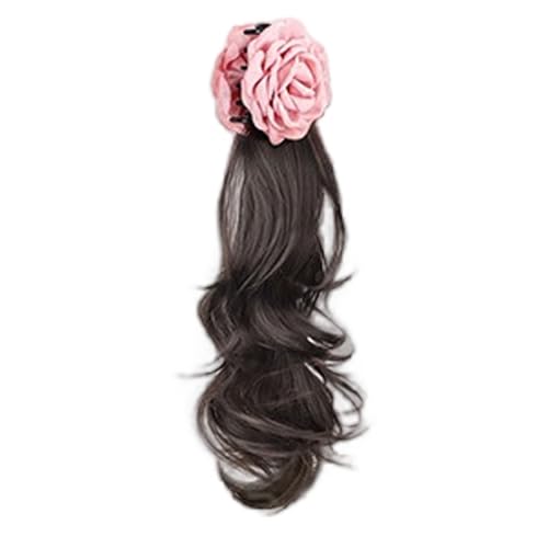 Mädchen Synthetische Haarstücke Haarextensions Lockige Perücken Für Cosplay Street Photography Synthetisches Haarstück Für Künstliche Künstliche Pferdeschwanz Braid von Trufolxiaz