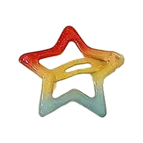 Trufolxiaz Miniatursternhaar Clip Absolventen Farbe Metall Haarclip Barrettes Haarnadeln Mädchen Haarzubehör Kopfbedeckungswerkzeuge Feuchter Sternseitenclip Für Haare Hochzeit von Trufolxiaz