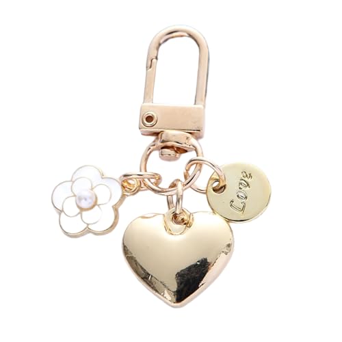 Personalisierte Paarschlüsselkette Buntes Herz Keychain Handgefertigtes Liebesform Keyring Accessoire Für Handtaschen Telefone Party Gunst von Trufolxiaz