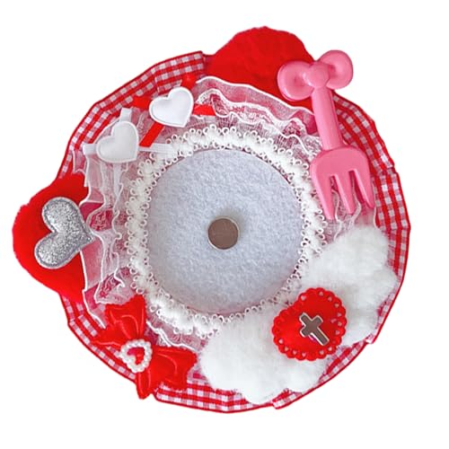 Trufolxiaz Reversnadelhalter Handgefertigtes Spitzenbrosch Aufbewahrungsausschaltungsabzeichen Accessoire Gefülltes Tablett Basis Für Trendige Damen Badge Display von Trufolxiaz