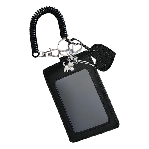 Schöne Katzen Photokardhalter PU Leather Kartenabdeckungen Schlüsselbund Photokartenkoffer Campus Kartenhalter Bogen Kartenschutz Schöner Katzen Photokardhalter Campus Kartenhalter Mit Schlüsselbund von Trufolxiaz