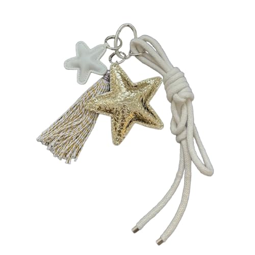 Star Tassels Geflochtene Seilschlüsselkettenbeutel Anhänger Charm Fashion Bag Accessoires Für Handtasche Rucksack Geldbeutel Dekorationen Bag Accessoires von Trufolxiaz