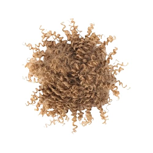 Synthetisches Haarbrötchen Haartie Einfach Zu Verwenden Natürliche Aussehen Afrika Afro Scrunchie Für Frauen Schnelle Frisuren Cosplay Requisiten Natürliches Brötchen Haarband von Trufolxiaz