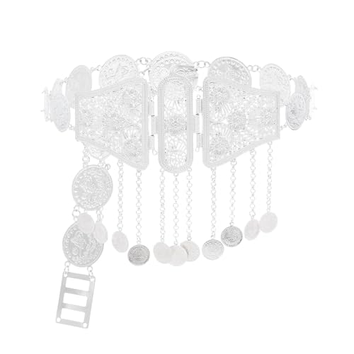 Taillenschmuck Verstellbare Länge Ethnische Münzmantel Quastengürtel Legierung Textur Für Frauen Die Einzigartige Und Stilvolle Outfits Taillenschmuck Suchen von Trufolxiaz