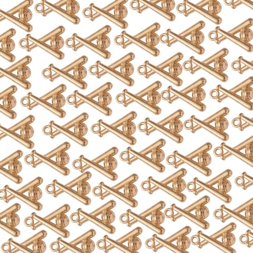 Trufolxiaz 100 Stück Vintage Baseball Bat Charm Legierung Anhänger Für Halsketten Und Armbänder Mode Schmuck Machen Accessoires Mode Frauen Schmuck von Trufolxiaz