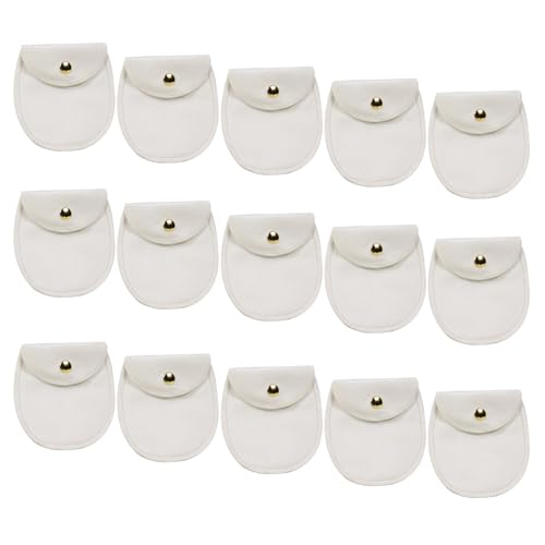 Trufolxiaz 15 Stücke Modische Robuste Schmuck Schmuck Aufbewahrungstaschen Ovales Design Tragbares Accessoire Für Frauen Alltag Verwenden Schmuckschutzbeutel von Trufolxiaz