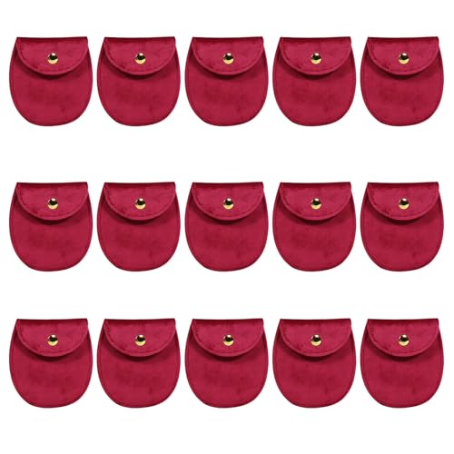 Trufolxiaz 15 Stücke Modische Robuste Schmuck Schmuck Aufbewahrungstaschen Ovales Design Tragbares Accessoire Für Frauen Alltag Verwenden Schmuckschutzbeutel von Trufolxiaz