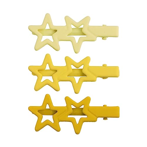 Trufolxiaz 3pcs Metall Fünf Punkte Sternhaar Clip Mädchen Barrettes Kinder Seitenclip Haar Dekorieren Bish Haarnadel Haarsachen Accessorie Fünf Punkte Sternseitenclip Für Haare Hochzeit von Trufolxiaz