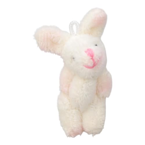 Trufolxiaz 4 5 cm Weiche Plüschhasen Kaninchen Anhänger Für Schlüsselbund Bouquet Spielzeugpuppe Ornamente Geschenk Brosche Stofftuch Accessoire Plüsch Kaninchen von Trufolxiaz