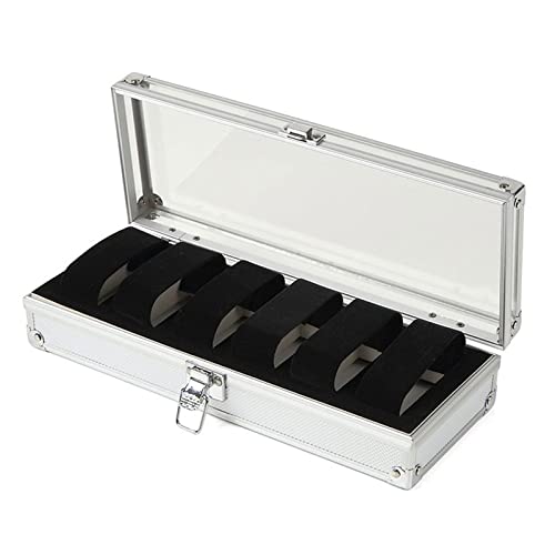 Trufolxiaz 6/12 Slots Uhrenschachtel Mit Großer Transparenter Deckelobjekte Watch Display Aufbewahrungsbox Schmuckwachbox Für Männer Uhrenstech Box von Trufolxiaz