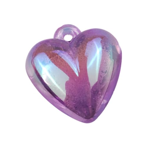 Trufolxiaz Acrylliebes Herz Schmuck Anhänger Liebes Herz Anhänger Zauber Ohrringe Halskette Accessoires Geschenk Für Frauen Mädchen Lose Abstandshalterperlen von Trufolxiaz