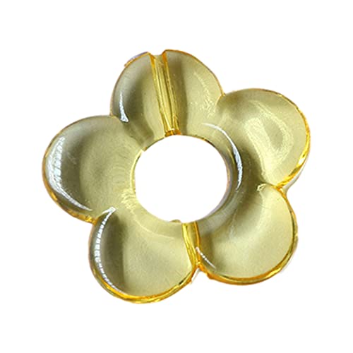 Trufolxiaz Antike Perforierte Klare Blüten Handgefertigte Anhängerzubehör Farbe Super Fairy Einfache Haarkleidung Accessoires Hohlkügelchen von Trufolxiaz