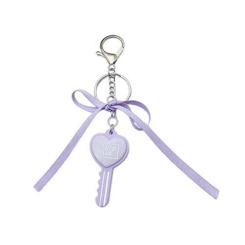 Trufolxiaz Bowknot Heart Key Charme Keychains Süße Süße Anhänger Auto Keyring Rucksack Dekoration Mode Schmuck Für Frauen Mädchen Bag Anhänger Charme Keychain Dekoration Schmuck Geschenk von Trufolxiaz