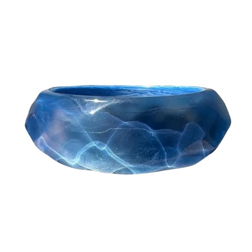 Trufolxiaz Breite Harzbänder Geometrische Runde Armreifen Breite Geometrische Armbandharz Textur Handgelenk Schmuck Für Modeliebhaber Modearmband von Trufolxiaz
