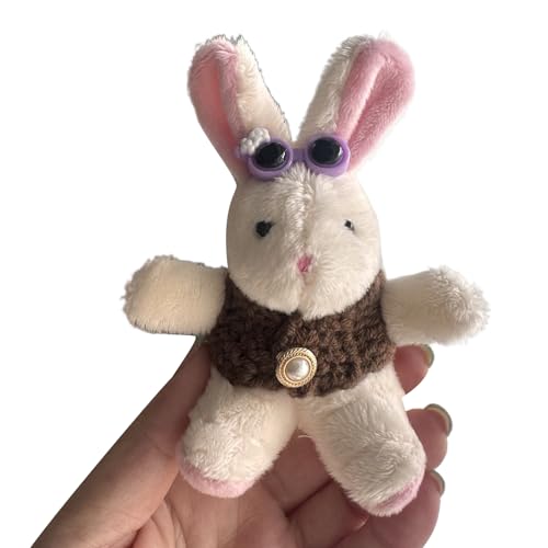 Trufolxiaz Buntes Beutel Charme Und Leichter Anhänger Handgefertigtes Kaninchen Keyring Kaninchenschlüsselketten Anhänger Anhänger Beutel Dangler Buntes Kaninchenverzierung von Trufolxiaz