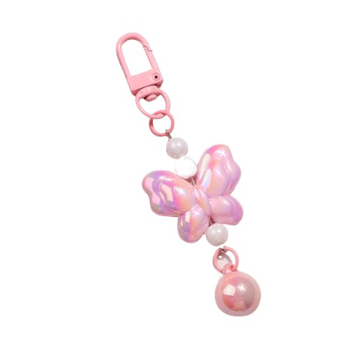 Trufolxiaz Buntes Schmetterling Anhänger Keychain Schöne Charme Ornament Perlen Keyring Für Frauen Bag Auto Keys Rucksack Schmuck Geschenk Schmetterling Anhänger von Trufolxiaz