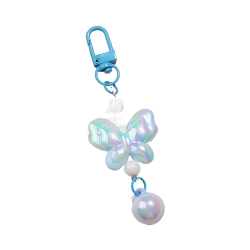 Trufolxiaz Buntes Schmetterling Anhänger Keychain Schöne Charme Ornament Perlen Keyring Für Frauen Bag Auto Keys Rucksack Schmuck Geschenk Schmetterling Anhänger von Trufolxiaz