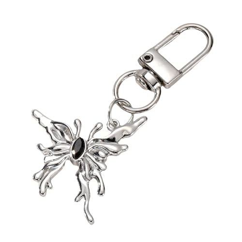 Trufolxiaz Delicate Large Butterfly Keyring Mode Keyring Beutel Anhänger Schlüsselhalter Dekorationsharz Charme Für Schlüssel Und Taschen Frauenschlüsselkette von Trufolxiaz