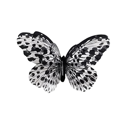 Trufolxiaz Dunkle Schmetterlinge Mehrschicht Offen Verstellbarer Gewürz Mädchen Berühmtheit Cooler Ringschmuck Ästhetische Accessoires Punk Gothic Schmetterlinge von Trufolxiaz