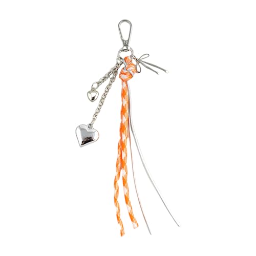 Trufolxiaz Elegant Buntes Herz Schmetterling Bowknot Keychain Sturdy Legierung Kletterseil Keyring Accessoire Für Modische Liebhaber Vielseitige Schlüsseldekoration von Trufolxiaz