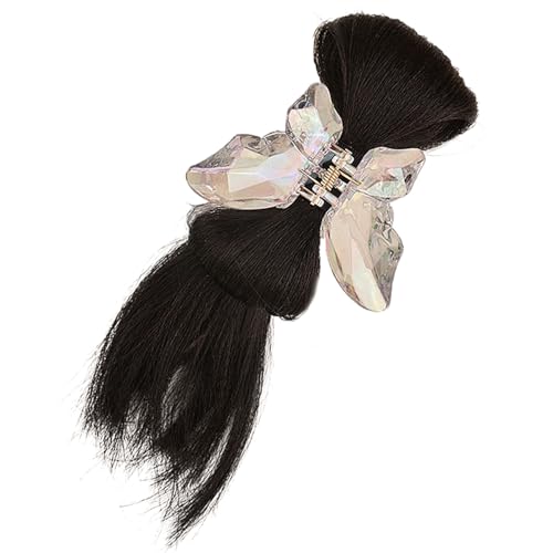 Trufolxiaz Elegante Haarkrallen Accessoire Einzigartige Schmetterlingshaarkrallen Weibliche Simulation Hair Girl Hähnchen Nest Haarnadel Shuttlecock von Trufolxiaz
