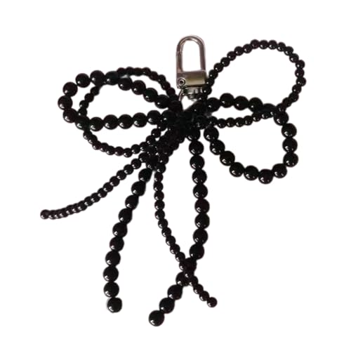 Trufolxiaz Eleganter Perle Bowknot Schlüsselbund Anhänger Schöne Dekorationsbeutel Telefon Ornament Frauen Rucksack Handtasche Charme Geschenk Für Mädchenparty von Trufolxiaz