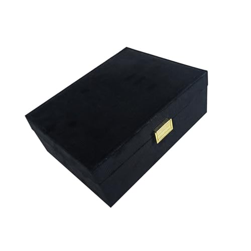 Trufolxiaz Geräumige Schmuckveranstalter Elegante Schmuckgewölbe Mit Gläser Und Organisierten Abschnitten Stabiler Schmuckhalter Schmuckbehälter von Trufolxiaz