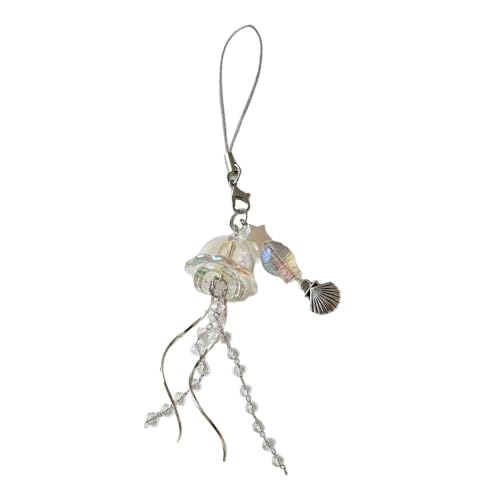 Trufolxiaz Jellyfish Phone Chain Phone Pendant Handy Lanyard Acryltextur Für Jugendliche Und Modische Benutzer Trendy Acrylschlüsselkette Geeignet von Trufolxiaz
