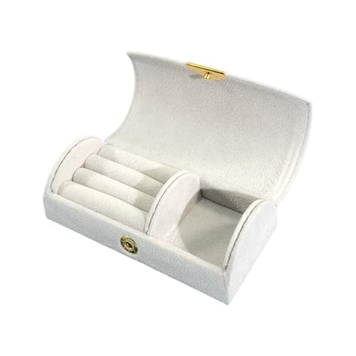 Trufolxiaz Mehrzweck Schmuckschachtel Zubehör Für Damen Tragbare Aufbewahrungslösung Mit Anfänglichen Und Blumenkonstruktionen Schmuckschachtel von Trufolxiaz