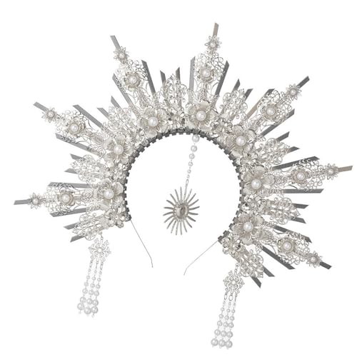 Trufolxiaz Mode Komplizierte Medusas Kronen Mit Engelsgestaltung Haardekoration Für Halloween Und Themenpartykostüme Verwenden Handgefertigtes Legierungsstirnband von Trufolxiaz