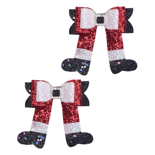 Trufolxiaz Packung Mit 2 Multifauntalen Stiefel Bowknot Haartac Accessoire Hair Clip Weihnachten Bowknot Haarstück Für Alle Frisuren Weihnachtshaarstücke Geeignet von Trufolxiaz