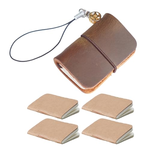 Trufolxiaz Praktisches Ledertaschen Notizbuch Vielseitiger Leder Taschenpad Mit Schlüsselring Für Inspiration Und Aufzeichnungen Von Leder Textur Taschennotiz Für Zeichnen Und Notizen von Trufolxiaz