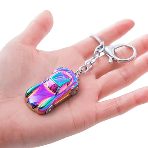 Trufolxiaz Realistischer Silbermetallauto Schlüsselbund Compact Car Inspired Metal Keychain Charme Für Den Täglichen Gebrauch Und Besondere Anlässe Dekorativer Schlüsselbund von Trufolxiaz