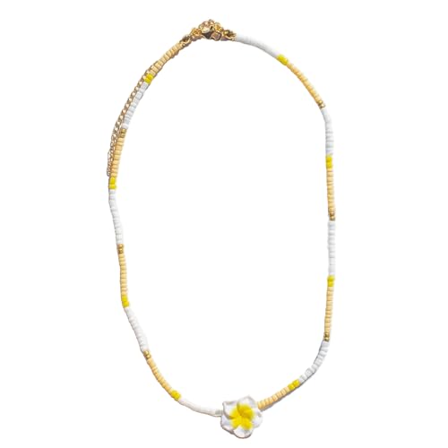 Trufolxiaz Stilvolle Perlen Halskette Charm Halskette Hals Accessoire Colarmbone Halskette Harzharz Textur Geeignet Für Die Tägliche Strandparty Halskette von Trufolxiaz