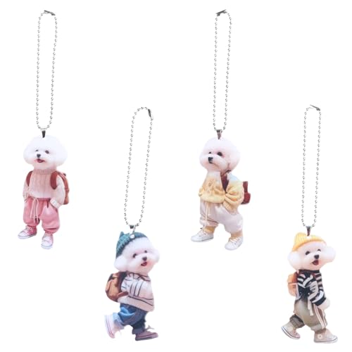 Trufolxiaz Stilvolle Welpen Rucksack Ornamente Vielseitiger Robuster Acryl Charmanhänger Mode Accessoire Für Den Täglichen Gebrauch Und Reisen Vielseitige Hängeverzierung von Trufolxiaz