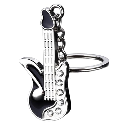 Trufolxiaz Stylish Musical Instrument Geformte Schlüsselbund Leicht Und Robustes Metall Perfekt Für Musikliebhaber Und Trendsetter Täglich Verwenden Keyring von Trufolxiaz