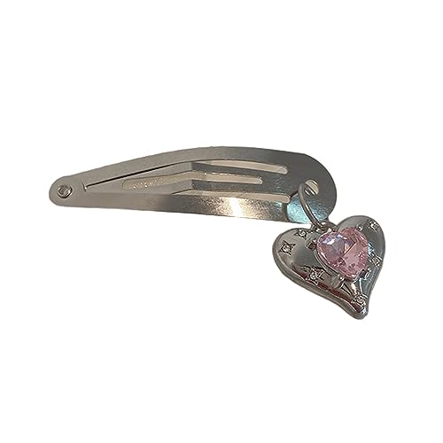 Trufolxiaz Süße Süße Lieben Herz Haarseiten Clip Handgefertigtes Knall Clip Haarnadel Haarzubehör Girl Frauen Elegant Barrette Kopfschmutz von Trufolxiaz