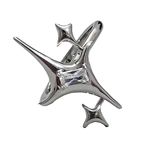 Trufolxiaz Süßer Herzförmiger Ladies Punk Gothic Zirkon Retro Gekreuzter Retro Hip Hop Zwei Hände Als Herz Schmuck Hand Herz Für Frauen Männer Männer von Trufolxiaz