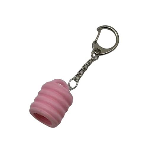 Trufolxiaz Tragbarer Lipgloss Schlüsselbundkappen Kunststoff Deckelhalter Keyring Anhänger Für Lippenbalsam Bag Anhänger Make Up Werkzeugzubehör Zubehör Make Up Zubehör Zubehör von Trufolxiaz