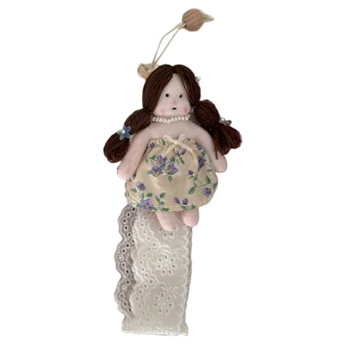 Trufolxiaz Trendy Stoff Gemustertes Dress Up Spielzeughaar Cliphalter Mit Hängendes Gurt Stilvoller Haarstück Lagerriemen Für Frauen Wandhänge Haarband von Trufolxiaz