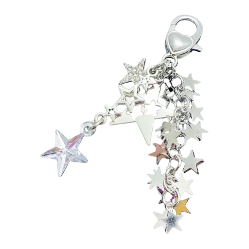 Trufolxiaz Unique Metal Star Mobile Kette Handgefertigtes Handtasche Dekoration Fashion Keychain Accessoire Für Partys Und Tägliche Verwendung Leichter Mode Charme von Trufolxiaz