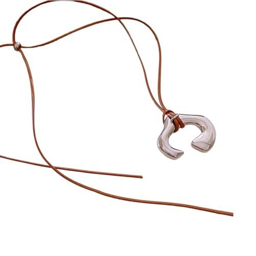 Trufolxiaz Unregelmäßige Form Anheitige Halskette Mode Halskette Pullover Kette Langes Seil Halskette Harz Textur Für Frauen Jeden Alters Jeden Lässig Halskette von Trufolxiaz
