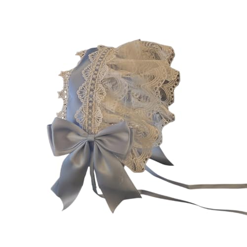 Trufolxiaz Women Stirnband Verstellbarer Kopfstück Gekräuseltes Spitzen Und Bowknot Haarbandzubehör Für Cosplay Und Themenpartys Weiches Bequemes Stirnband von Trufolxiaz