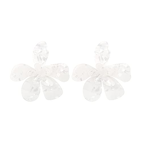 Übertriebene Acrylblütenohrring Handgefertigt Große Blumenohrringe Hochzeit Schmuck Giftrs Für Frauen Und Mädchen Acryl Tropfen Ohrringe von Trufolxiaz
