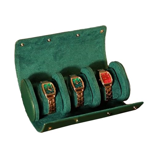 Watch Roll Travel Case Tragbare Vintage Leather Uhren Display Hülle Wach Aufbewahrungsbox Organisatoren Für Frauen Männer Geschenk Weiche Innenraummaterial von Trufolxiaz